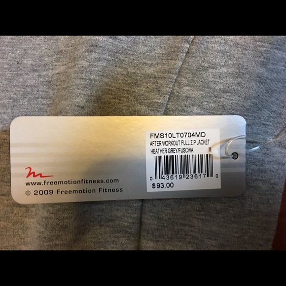 NWT Free Motion Fitness After Workout Zip Jacket - Picture 8 of 8